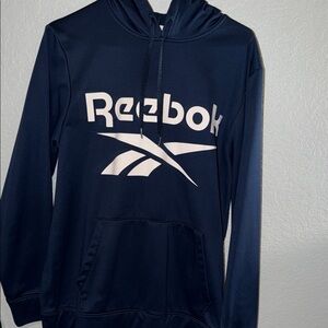 Reebok Dark Blue Sweatshirt with White Logo